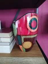 Keramik-Vase, Bunt, Neu