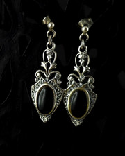 Ohrringe Silber 925 Onyx