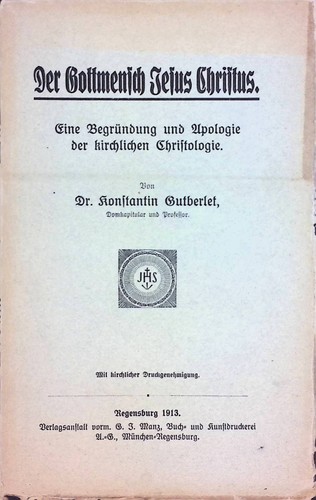 Der gottmensch jesus christus - der,
