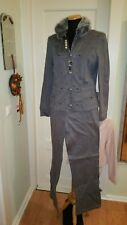 BiBA Hosenanzug Business Uniform Look  Mit Webpelz am Kragen Abnehmbar Gr 40...