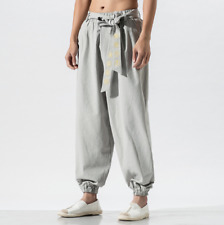 Chinesisch Kung Fu Harem Wushu Herren Schnürer Hose Tai Chi Hose Training Kunst