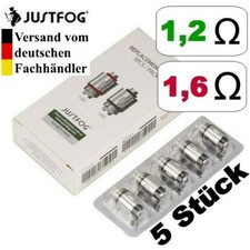 Justfog Q16 + Q16 Pro Verdampferköpfe ⭐⭐⭐⭐⭐ 1.2 oder 1.6 Ohm - 5er Pack Ovp