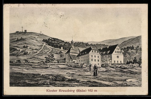 Künstler kreuzberg rhön - künstler-ak, /rhön