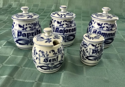 Gewürzdosen zwiebelmuster - gewürzdosen,