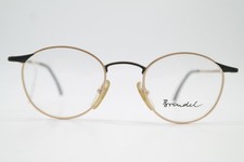Vintage Brille Brendel 4513 mit Sonnenclip Gold Schwarz Oval Brillengestell