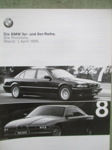 Bmw 728i 750il - 728i-750il, e31