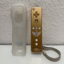 Wii Remote Plus Controller Gold Zelda Skyward Sword + Silikonschutzhülle