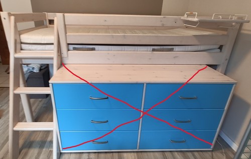 Flexa hochbett mit matratze - hochbett,