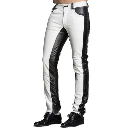 Herren echtleder jeans stil - echtleder,