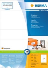 Etiketten Premium A4, weiß