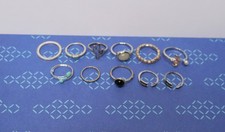 Konvolut Modeschmuck Ringe 11