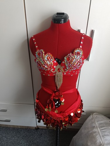 Rot gold samba - rot, bauchtanz