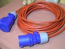 15M CEE Kabel in Signalfarbe Rot 250V Camping Wohnwagen Wohnmobil Boot IP44