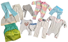 Puppenkleider, 12 Teile selbst genäht