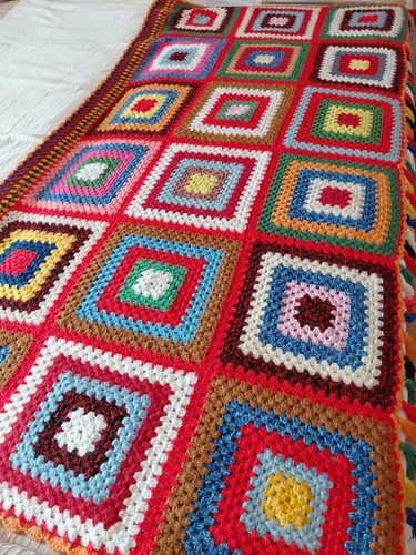 Granny square häkeldecke - granny,