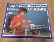 Experimentierkasten Chemie DDR Spielzeug Technisches Glas Ilmenau 