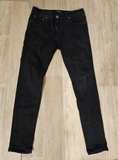 Jack & Jones HERREN Jeans SCHWARZ 32x30 SKINNY LIAM Original Schwarz Tapered Leg