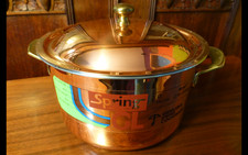 Spring Switzerland GL Topf & Deckel ø 18 cm / 7" 2,7 Liter NOS quasi neu Kupfer