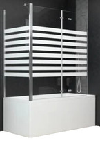 Badewannenfaltwand mit