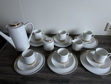 Kaffeeservice 6 Personen 21 tlg Melitta Hamburg Goldrand 