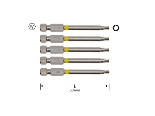 Torx bits extra lang t10 - bits,