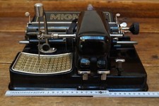 MIGNON 4 AEG Zeigerschreibmaschine 1926 mit Holzkasten - funktionsfähig #231847