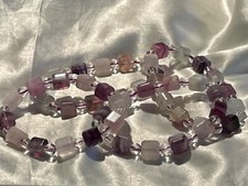 ✨??FLUORIT WÜRFEL ARMBÄNDER KRISTALLE REIKI Liebe Schmuck Energie Heilung