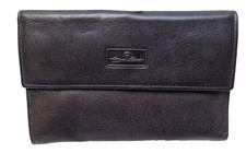 ETIENNE AIGNER Damen Geldbörse Portemonnaie Leder Nachtblau Vintage #2973