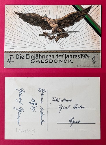 Studentika würzburg die - ak,