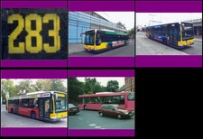 4 Fotos, BVG/Sub, MB/MAN EN, Linie 283, 2001-12