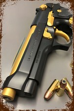 Retro Blechschild PISTOLE GUN 30 x 20 cm Metallschild Vintage Nostalgie (3471)