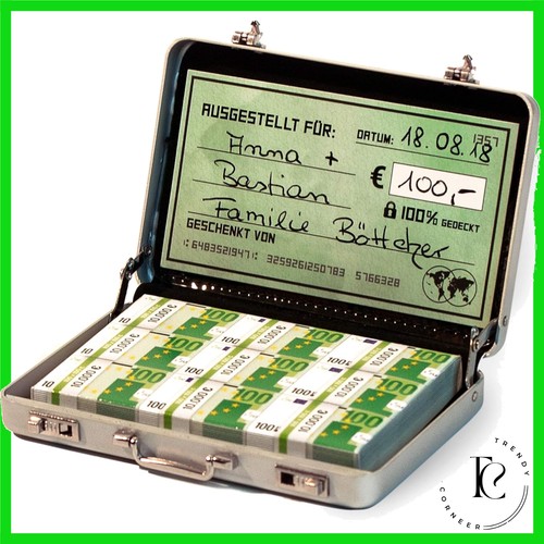 Eleganter geldkoffer aus - geldkoffer,