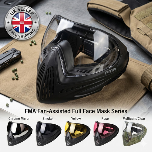 Vollgesichtsmaske airsoft - f1,