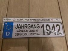 Albatros Namensschild Jahrgang