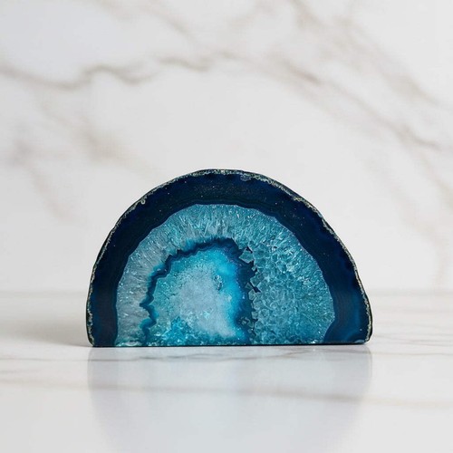 Achat freiform blau 12cm - achat,