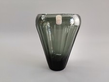 dunkle Kristall Glas Vase H=