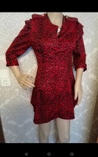 Leoparden Minikleid Statement Auffällig  Kostüm Teufel, Katze Stiefelkleid Gr 38