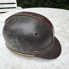 Alter Bergbau Helm Leder Antik Grubenhelm 1961!