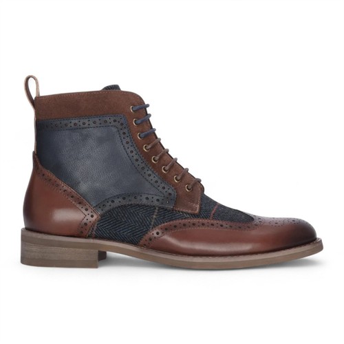 Herren braun leder marine - braun,