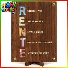 Ruhestand Geschenk Holz mit