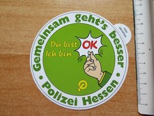 Aufkleber Polizei Hessen -