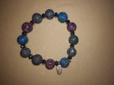 Damen Mädchen Armband von LOCULI Kugeln mit Blumen sehr guter Zustand!