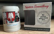 Spaten Sammelkrug  „Das Erste Münchner Hell“ Bier München Steingut NEU&OVP
