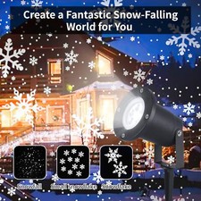 LED laser Projektionslampe Projektor Schneeflocke Licht Party Garten Weihnachten