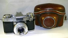 Alte Carl Zeiss Ikon Kamera - Contaflex Synchro-Compur - Tessar 2.8 / 50