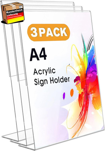 Acryl tischaufsteller set - acryl,