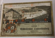 Original Raritäten Etikett Welt Berühmter Antiker Weine aus Nachlass Sammlung. 