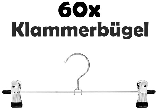 60x hosenbügel kleiderbügel - 60x,