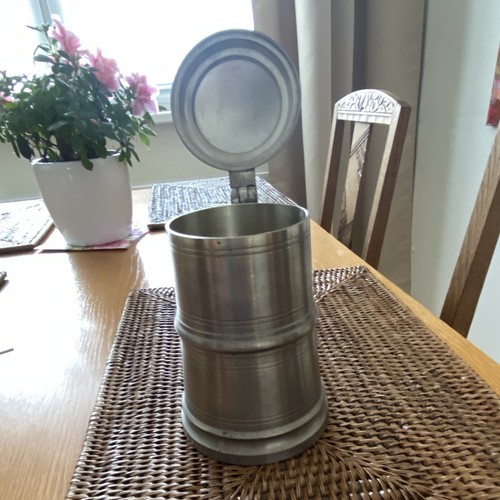Zinn bierkrug humpen aus - zinn,