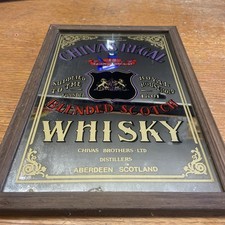 Alter Chivas Regal Scotch Whisky  Spiegel Barspiegel Aberdeen Schottland Shabby 